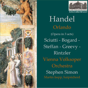 KHCD-2012-040-2CD (STEREO) - Handel: Orlando (Opera in 3 Acts) First Recording 1970 - Sofia Stefan, mezzo; Graziella Scuitti, soprano; Bernadette Greevy, contralto; Carole Bogard, soprano; Marius Rintzler, bass; Vienna Volksoper Orchestra; Martin Isepp, harpsichord; Stephen Simon, conductor - Click for an MP3 sample