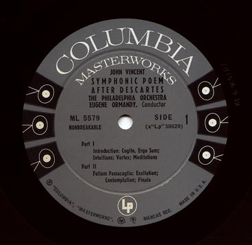 Columbia 6-eye mono LP label